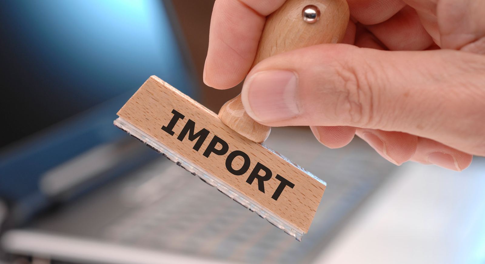 Import stamp on customs documents